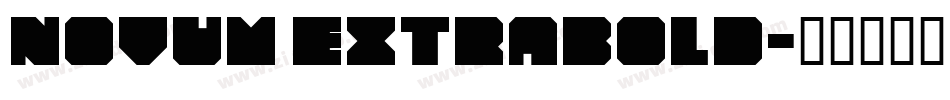 Novum ExtraBold字体转换